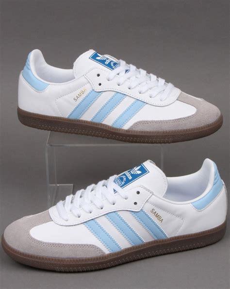 blue Adidas Sambas